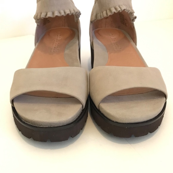 GENTLE SOULS Comfort Sandals Leather Slip On Anja Mushroom Women’s Size 9 EU 40 - Picture 6 of 16